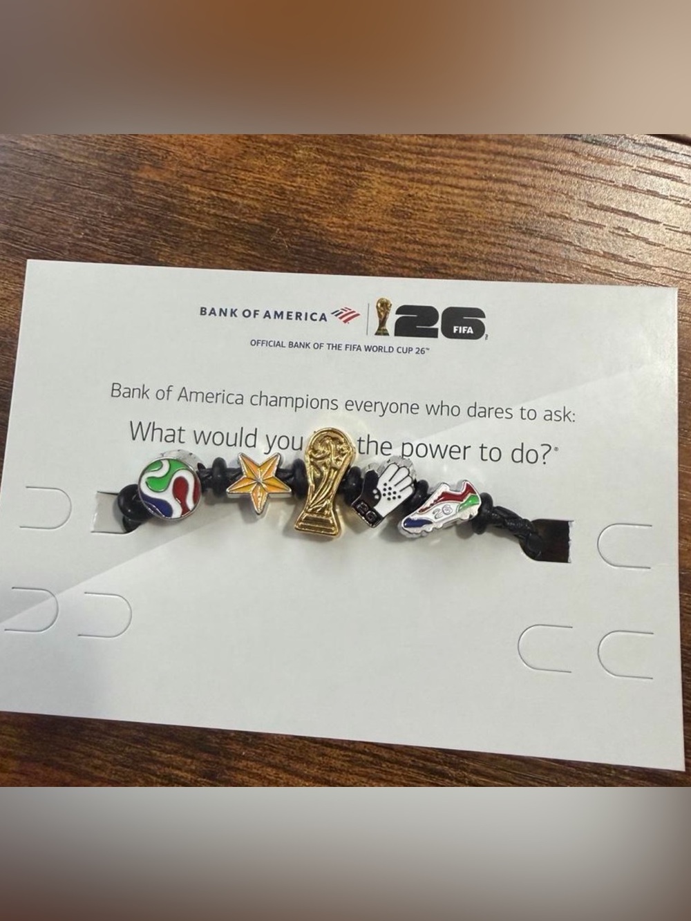 FIFA World Cup Charm Bracelet with Gold Trophy & Colorful Soccer Charms